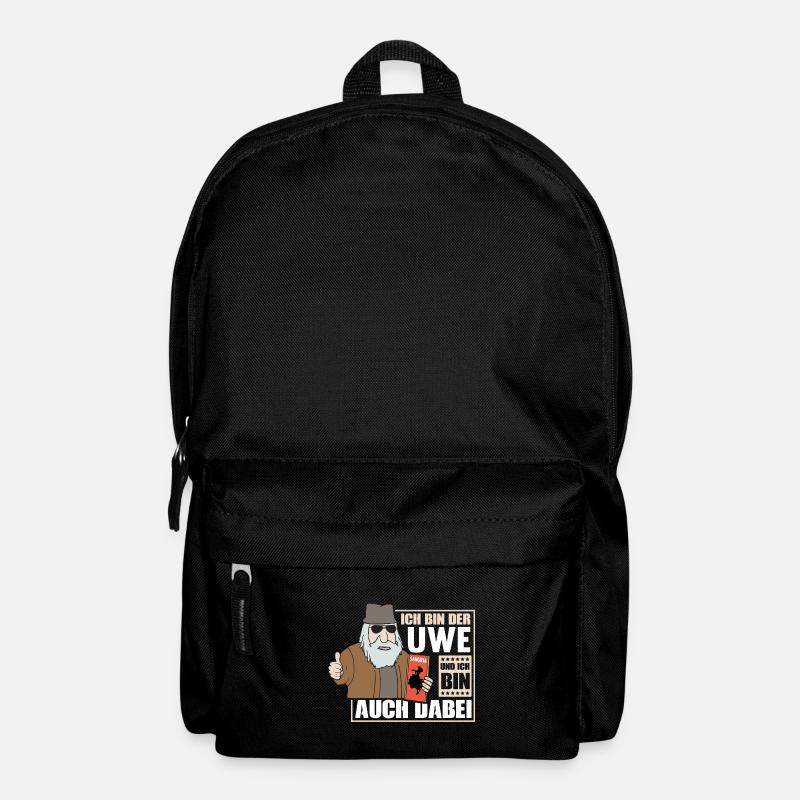 ICH BIN DER UWE UND ICH BIN AUCH DABEI - Rucksack - Schwarz