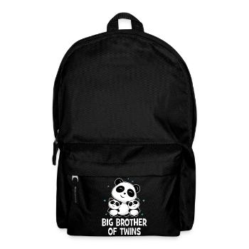 Big Brother Of Twins - Siblings Twins Panda - Backpack - black - Front