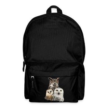 Owls and owl - Backpack - black - Front