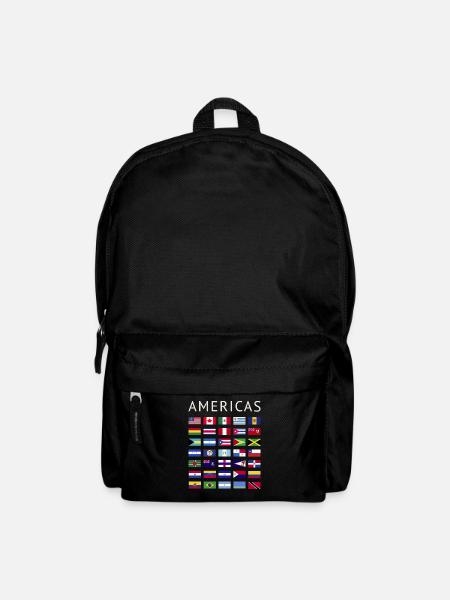 Länderflaggen Amerika Nationalflaggen Amerikas - Rucksack - Schwarz