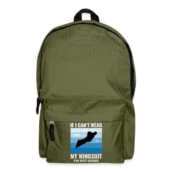 Wingsuit fliegen Base Jumping Fallschirmspringen Wingsuiting - Rucksack - Olivgrün - Vorne