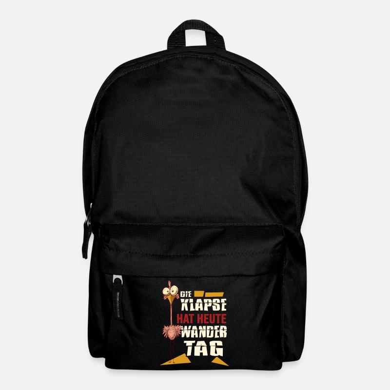 meme coole sprüche klapse hat wandertag - Rucksack - Schwarz