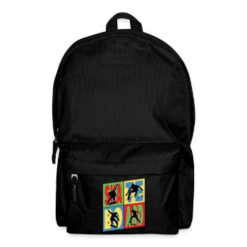 Skateboarding Skate Skater Skateboard Sk8 Vintage - Rucksack - Schwarz - Vorne