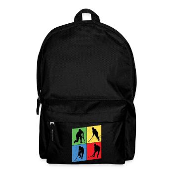 Hockey Feldhockey Spieler Sport Fan Vintage Retro - Rucksack - Schwarz - Vorne