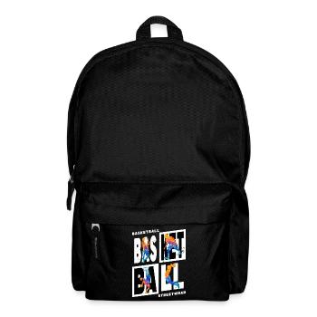 Basketball Basketballspieler Spieler Vintage Bunt - Rucksack - Schwarz - Vorne