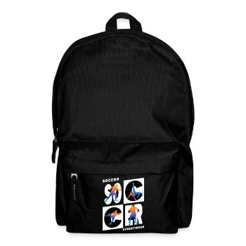 Fußball Fußballer Fußballspieler Sport Fan Verein - Rucksack - Schwarz - Vorne