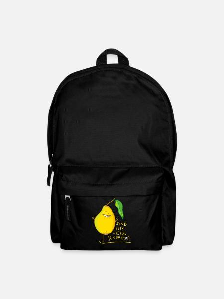 Lustige Quitte mit wortspiel - Rucksack - Schwarz