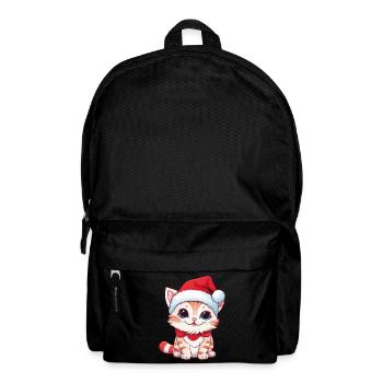 Cat Christmas Christmas Cat Cute Merry Catmas - Backpack - black - Front