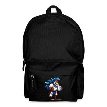 Rugby Frankreich Hahn Rugbyball Spieler Sport Fan - Rucksack - Schwarz - Vorne