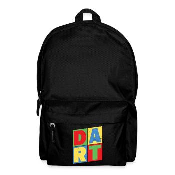 Darts Dart Vintage Retro Dart Player Dart King - Backpack - black - Front