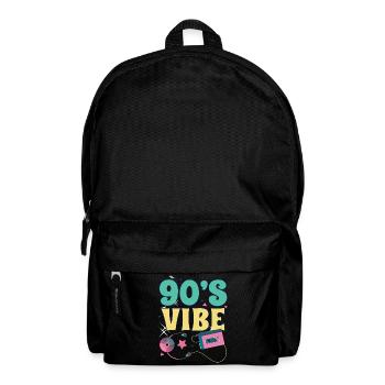 90er Jahre 90s Retro Geschenk - Rucksack - Schwarz - Vorne