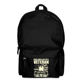 Manche Leute nennen mich einen Veteranen - Rucksack - Schwarz - Vorne
