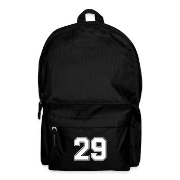 29 Zahl Trikot - Rucksack - Schwarz - Vorne