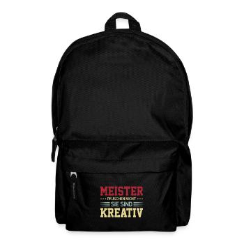 Meister Prüfung Meister Prüfung Geschenk - Rucksack - Schwarz - Vorne