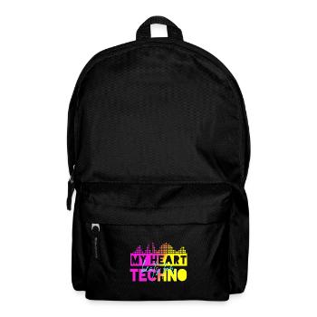 Techno-Beats - Rucksack - Schwarz - Vorne