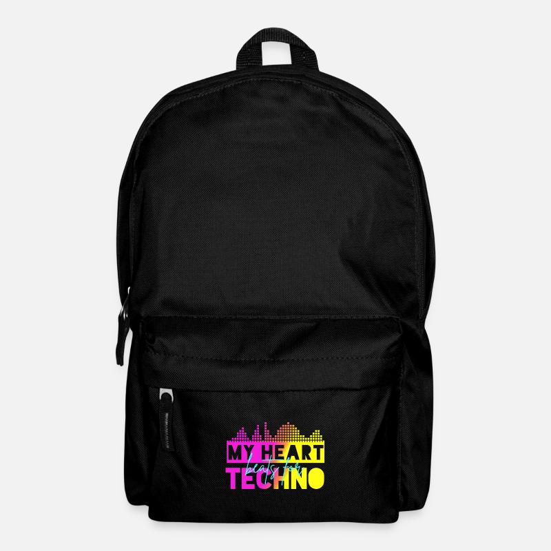 Techno-Beats - Rucksack - Schwarz