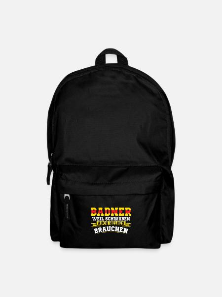 Baden Geschenkidee | Badner Badisch Badener Flagge - Rucksack - Schwarz