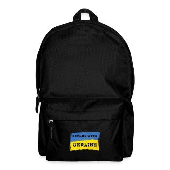 I Stand With Ukraine - Ukraine - Backpack - black - Front