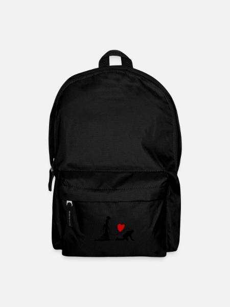 Wedding Newlyweds Heart Funny - Backpack - black