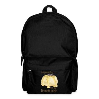 Dampfnudel Germknödel Mohn Vanille Soße - Rucksack - Schwarz - Vorne