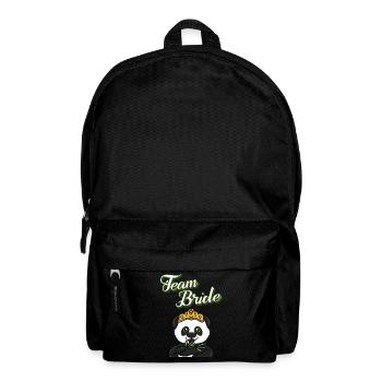Junggesellinnenabschied m. Panda, Pandabär - Rucksack - Schwarz - Vorne