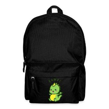 RAWR, cute dinosaur, gift idea and t-shirt - Backpack - black - Front