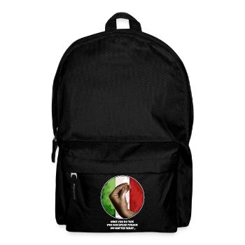 Geste de la main italienne Italia Italie Italiano Drapeau - Sac à dos - noir - Devant