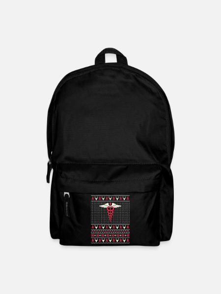Nurse Ugly Christmas - Backpack - black