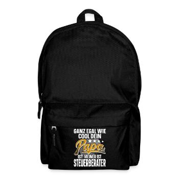 Steuerberater Papa Vater Vatertag Cooler Papa - Rucksack - Schwarz - Vorne