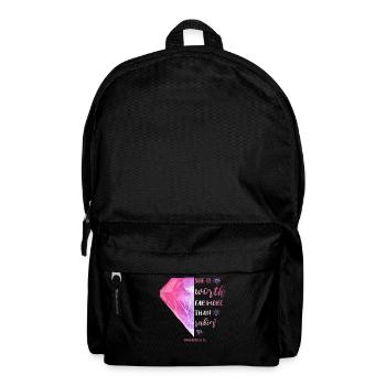 Religiöses Motiv Bibelvers - Rucksack - Schwarz - Vorne
