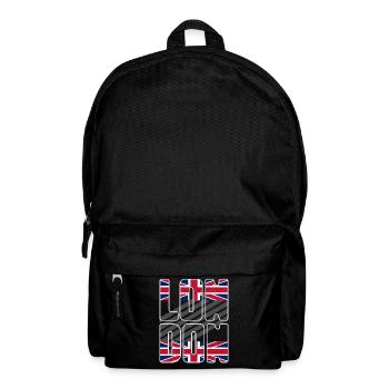 London England Vereinigtes Königreich Reise - Rucksack - Schwarz - Vorne
