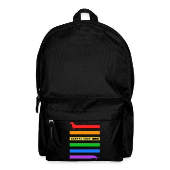 Dachshund Dachshund stretch Teckel expand - Backpack - black - Front