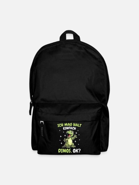 Dinosaurier Dino Tyrannosaurus Rex Dinos Saurier - Rucksack - Schwarz