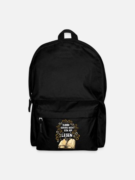 Buch Lesen Bücher Buch Nerd Bücherwurm - Rucksack - Schwarz