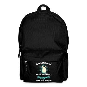 Pinguin Pinguine Tier - Rucksack - Schwarz - Vorne