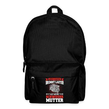 V8 Motor 8 Zylinder Hubraum Auto Tuning Tuner - Rucksack - Schwarz - Vorne