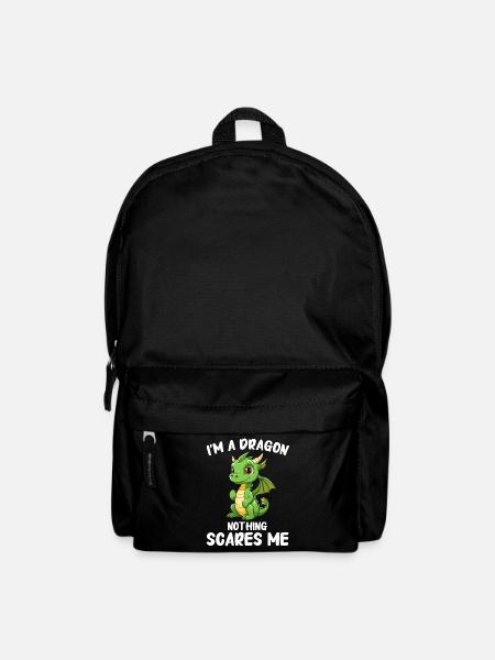 Drache Mystisch Drachen Fantasie - Rucksack - Schwarz