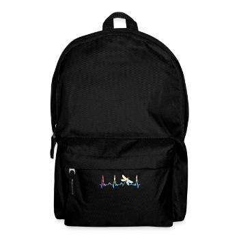 dragonfly dragonflies insects nature - Backpack - black - Front
