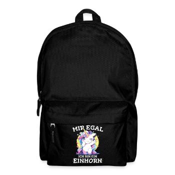 Einhorn Einhörner Fabelwesen Mystisch - Rucksack - Schwarz - Vorne