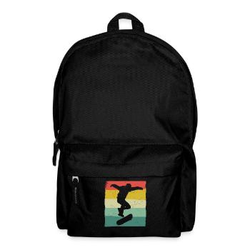 Skateboarding Skater Skateboard Skateboarder - Backpack - black - Front