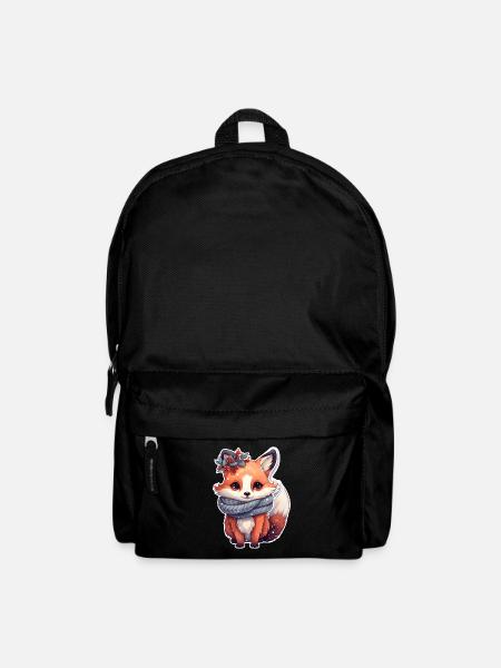 süßer Fuchs winterlich - Rucksack - Schwarz