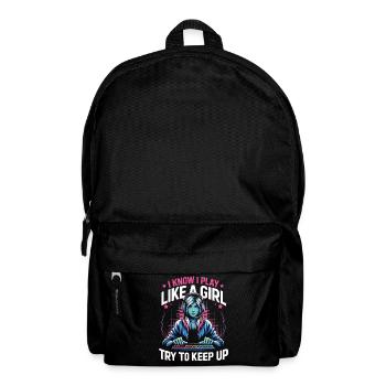 Gamer Gaming Video Games Console Controller - Backpack - black - Front