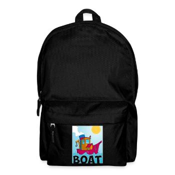Image colorée d’un remorqueur amusant - Sac à dos - noir - Devant