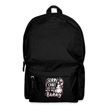 Hase Häschen Tier Haustier Hasen - Rucksack - Schwarz - Vorne