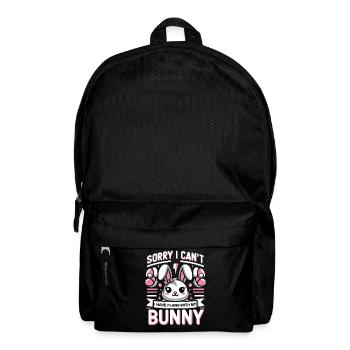 Hase Häschen Tier Haustier Hasen - Rucksack - Schwarz - Vorne