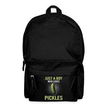 Cucumber, Pickle, Pickle, Food Dill - Backpack - black - Front