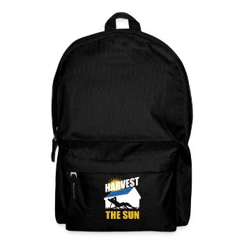 Harvest the sun - Photovoltaik - Solarenergie - Rucksack - Schwarz - Vorne