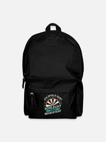 Dart Darts Dartspieler Dartsport - Rucksack - Schwarz