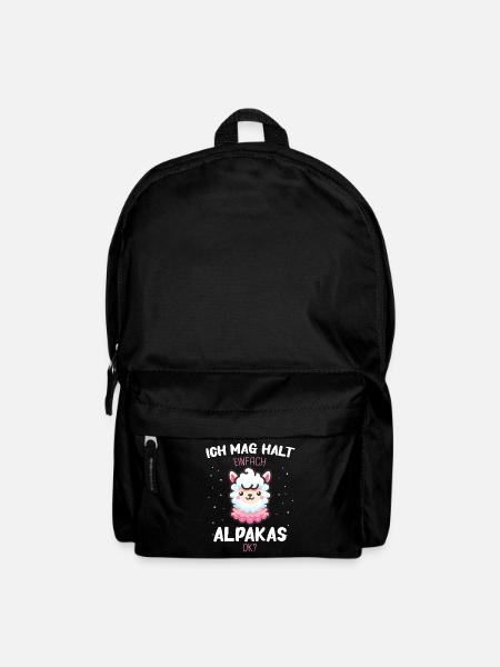 Alpaka Lama Alpakas Tier - Rucksack - Schwarz