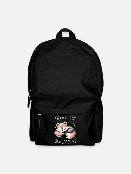 Fuchs Füchse Wildtier Waldtier Rotfuchs - Rucksack - Schwarz